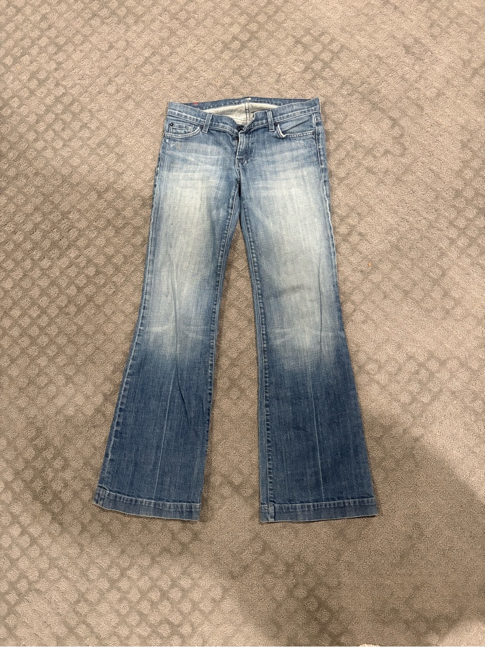 7 For All Mankind Light Blue Flared Jeans